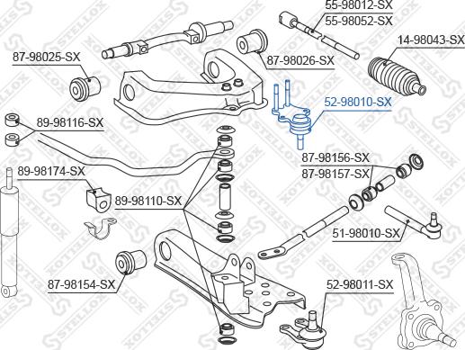 Stellox 52-98010-SX - Rotule de suspension cwaw.fr