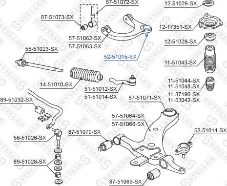 Stellox 52-51015-SX - Rotule de suspension cwaw.fr