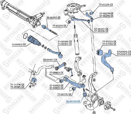 Stellox 52-00159-SX - Rotule de suspension cwaw.fr