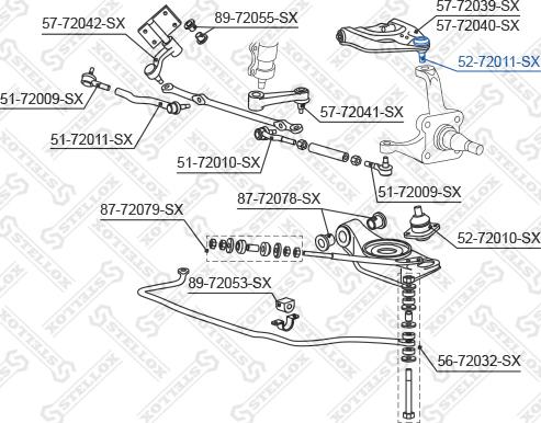 Stellox 52-72011-SX - Rotule de suspension cwaw.fr