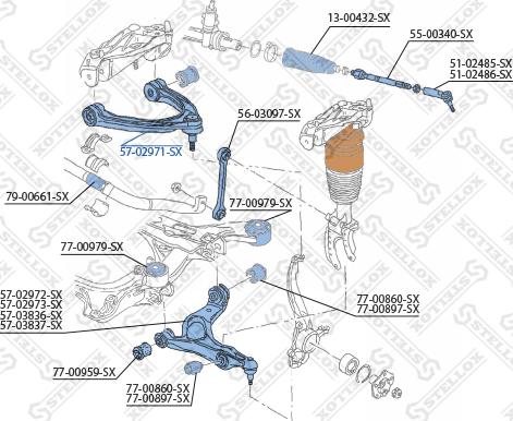 Stellox 57-02971-SX - Bras de liaison, suspension de roue cwaw.fr