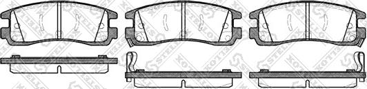 Stellox 577 022B-SX - Kit de plaquettes de frein, frein à disque cwaw.fr