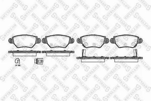 Stellox 696 022BL-SX - Kit de plaquettes de frein, frein à disque cwaw.fr