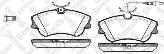 Stellox 649 002B-SX - Kit de plaquettes de frein, frein à disque cwaw.fr