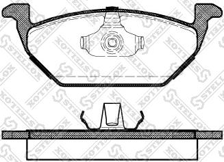 Stellox 644 000-SX - Kit de plaquettes de frein, frein à disque cwaw.fr