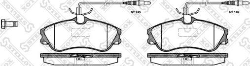 Stellox 645 004B-SX - Kit de plaquettes de frein, frein à disque cwaw.fr