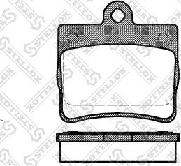 Stellox 641 000B-SX - Kit de plaquettes de frein, frein à disque cwaw.fr