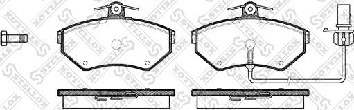 Stellox 642 012B-SX - Kit de plaquettes de frein, frein à disque cwaw.fr