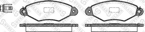 Stellox 654 000B-SX - Kit de plaquettes de frein, frein à disque cwaw.fr