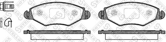 Stellox 654 020B-SX - Kit de plaquettes de frein, frein à disque cwaw.fr