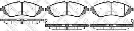 Stellox 656 002B-SX - Kit de plaquettes de frein, frein à disque cwaw.fr