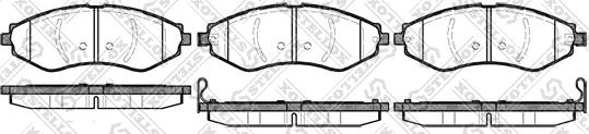 Stellox 656 022-SX - Kit de plaquettes de frein, frein à disque cwaw.fr