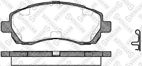 Stellox 658 002B-SX - Kit de plaquettes de frein, frein à disque cwaw.fr