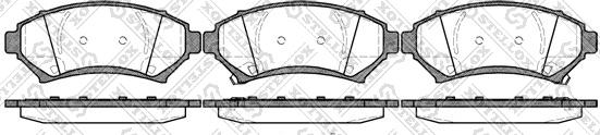 Stellox 652 002B-SX - Kit de plaquettes de frein, frein à disque cwaw.fr