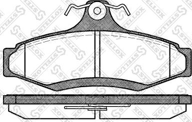 Stellox 657 010B-SX - Kit de plaquettes de frein, frein à disque cwaw.fr