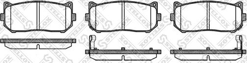 Stellox 660 002-SX - Kit de plaquettes de frein, frein à disque cwaw.fr