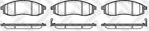 Stellox 609 012-SX - Kit de plaquettes de frein, frein à disque cwaw.fr