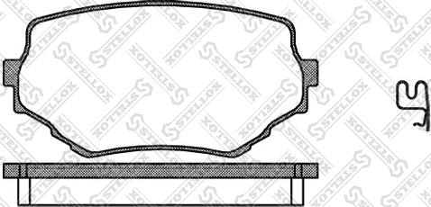 Stellox 605 002-SX - Kit de plaquettes de frein, frein à disque cwaw.fr