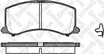 Stellox 606 002B-SX - Kit de plaquettes de frein, frein à disque cwaw.fr