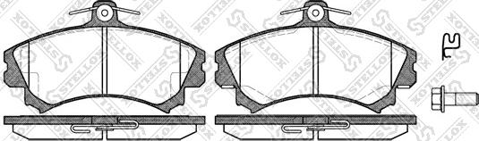 Stellox 601 002B-SX - Kit de plaquettes de frein, frein à disque cwaw.fr