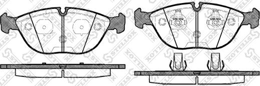 Stellox 608 000B-SX - Kit de plaquettes de frein, frein à disque cwaw.fr