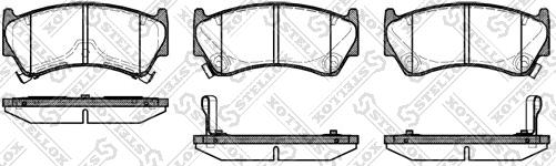 Stellox 603 012B-SX - Kit de plaquettes de frein, frein à disque cwaw.fr