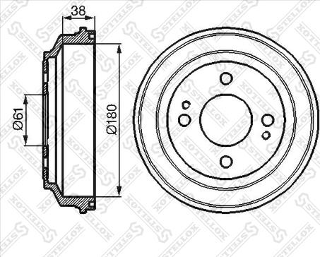 Stellox 6025-9908-SX - Tambour de frein cwaw.fr