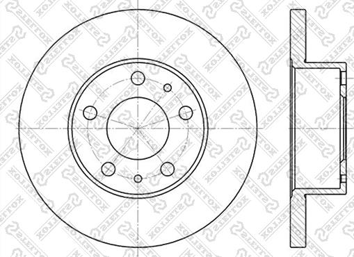 Stellox 6020-9944-SX - Disque de frein cwaw.fr