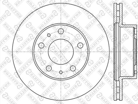 Stellox 6020-9945V-SX - Disque de frein cwaw.fr