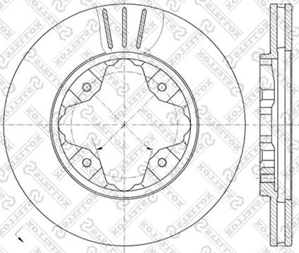 Stellox 6020-9941V-SX - Disque de frein cwaw.fr