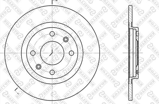 Stellox 6020-9914-SX - Disque de frein cwaw.fr