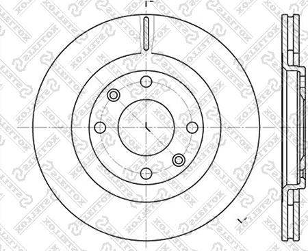 Stellox 6020-9915V-SX - Disque de frein cwaw.fr