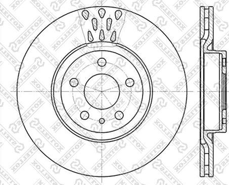 Stellox 6020-9925V-SX - Disque de frein cwaw.fr