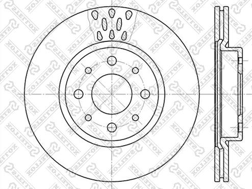 Stellox 6020-9921V-SX - Disque de frein cwaw.fr