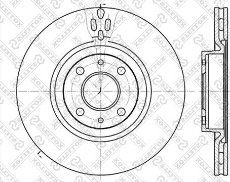 Stellox 6020-9923V-SX - Disque de frein cwaw.fr