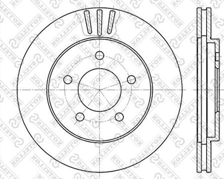 Stellox 6020-9301V-SX - Disque de frein cwaw.fr