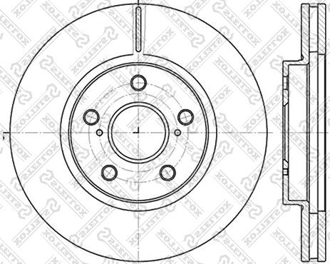 Stellox 6020-4592V-SX - Disque de frein cwaw.fr