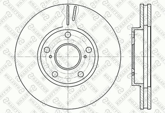 Stellox 6020-4549V-SX - Disque de frein cwaw.fr