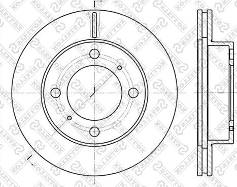 Stellox 6020-4543V-SX - Disque de frein cwaw.fr