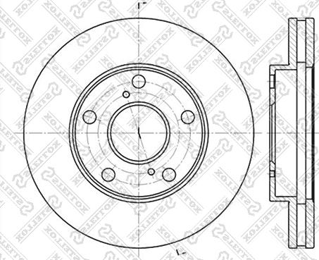 Stellox 6020-4547V-SX - Disque de frein cwaw.fr