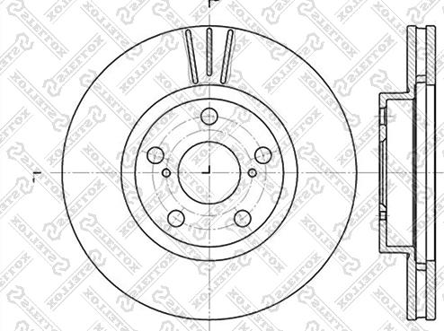 Stellox 6020-4564V-SX - Disque de frein cwaw.fr