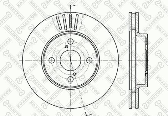 Stellox 6020-4582V-SX - Disque de frein cwaw.fr