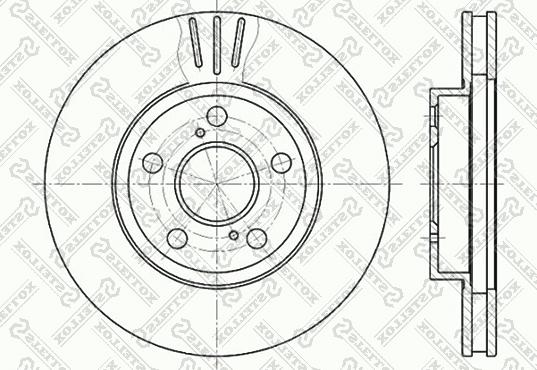 Stellox 6020-4539V-SX - Disque de frein cwaw.fr