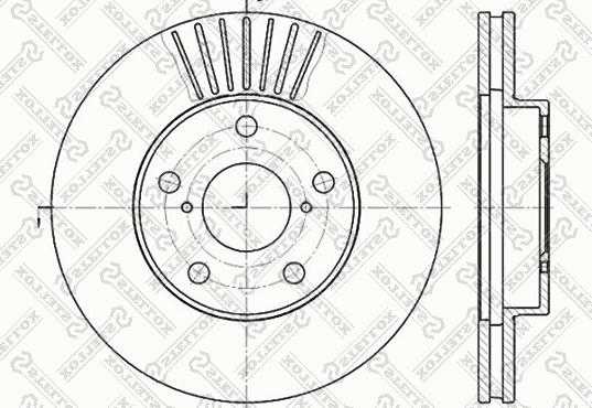 Stellox 6020-4578V-SX - Disque de frein cwaw.fr