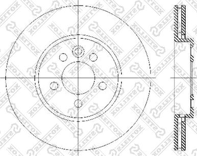 Stellox 6020-4013V-SX - Disque de frein cwaw.fr