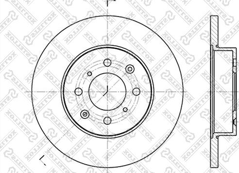 Stellox 6020-4012-SX - Disque de frein cwaw.fr