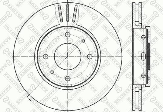 Stellox 6020-4839V-SX - Disque de frein cwaw.fr