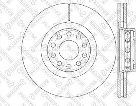 Stellox 6020-4791V-SX - Disque de frein cwaw.fr