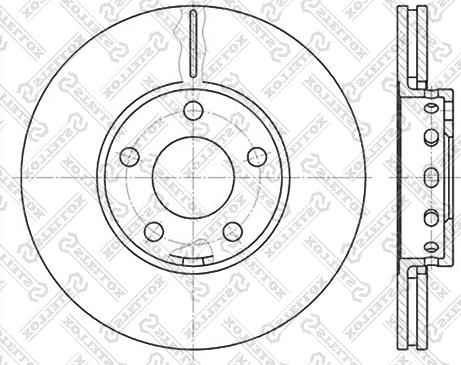 Stellox 6020-4743V-SX - Disque de frein cwaw.fr