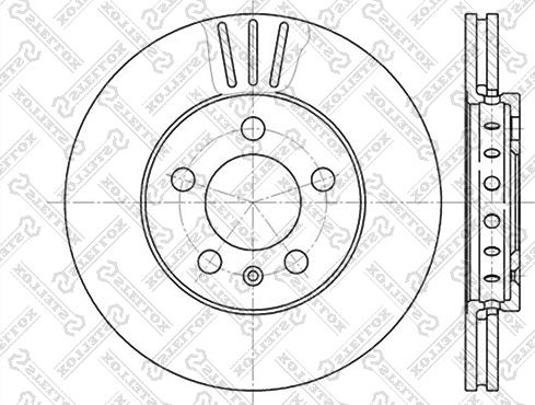 Stellox 6020-4758V-SX - Disque de frein cwaw.fr